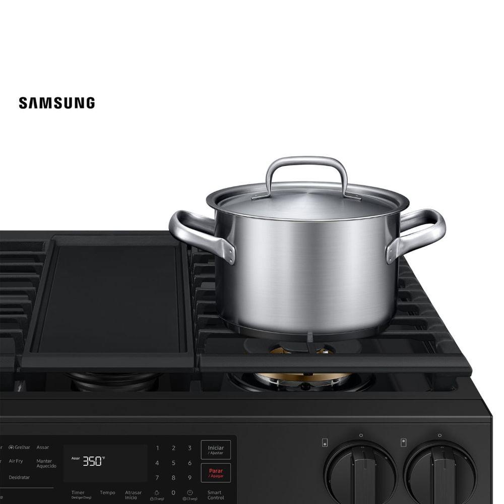 Fogão Samsung 5 Bocas Série 3 Wi-Fi e Air Fry 170L Preto Inox - 3