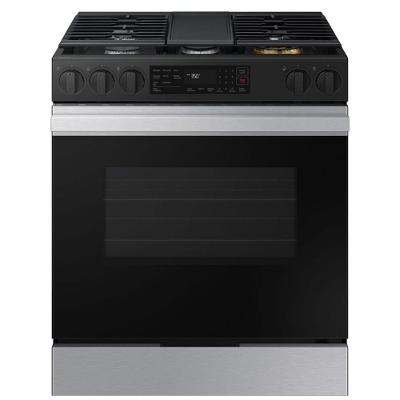 Fogão de Piso Samsung NSG6DG8300SRAZ 5 Bocas Série 3 Wi-Fi e Air Fry Preto Inox