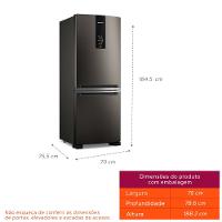 Geladeira Brastemp Eclipse Duplex Smart Flow 447 Litros Inverse Preta 110V BRE57FEANA - 3