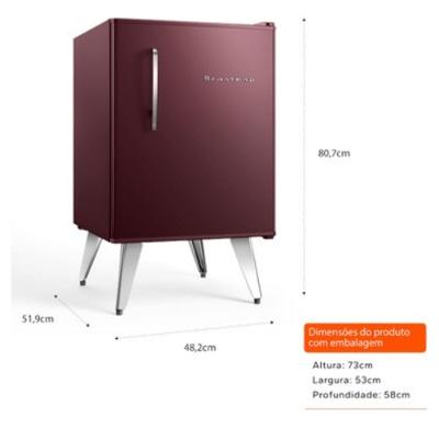 Frigobar Brastemp Retrô 76L Marsala 110V BRA08HGANA