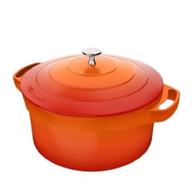 Panela Caçarola Le Cook com Revestimento Cerâmico 24Cm Laranja LC1803