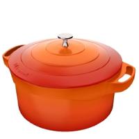 Panela Caçarola Le Cook com Revestimento Cerâmico Laranja 32Cm LC1805 - 1