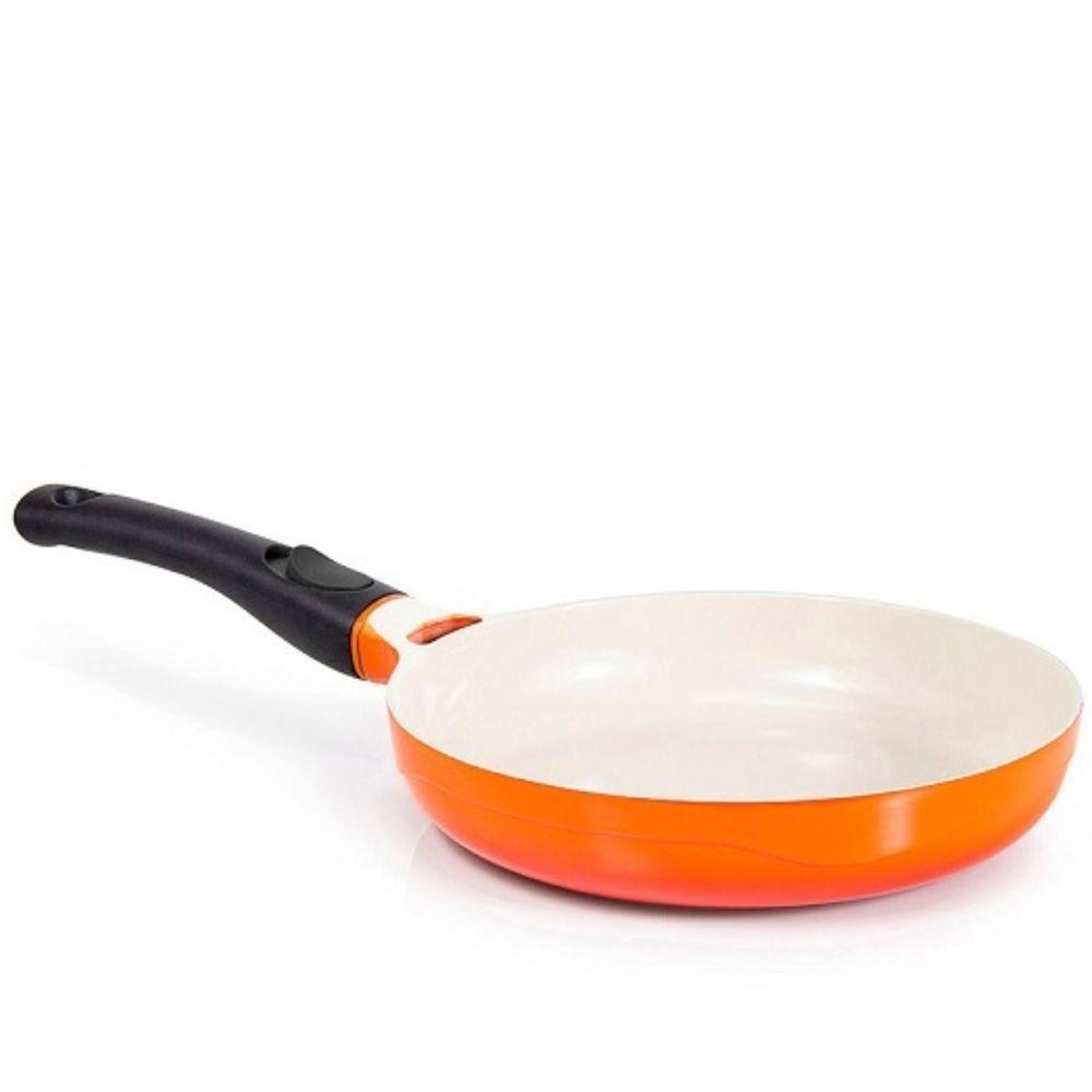 Frigideira Le Cook com Revestimento Cerâmico 24Cm com Cabo Destacável Laranja  LC1807 - 1