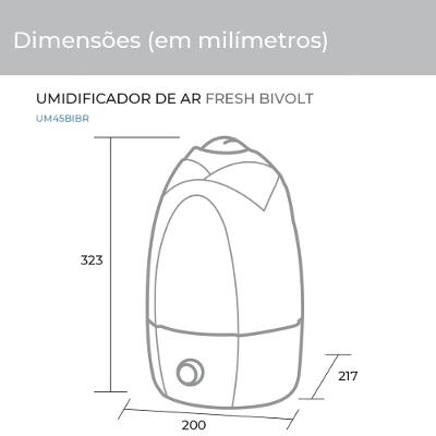 Umidificador de Ar Suggar UM45BIBR Fresh Bivolt