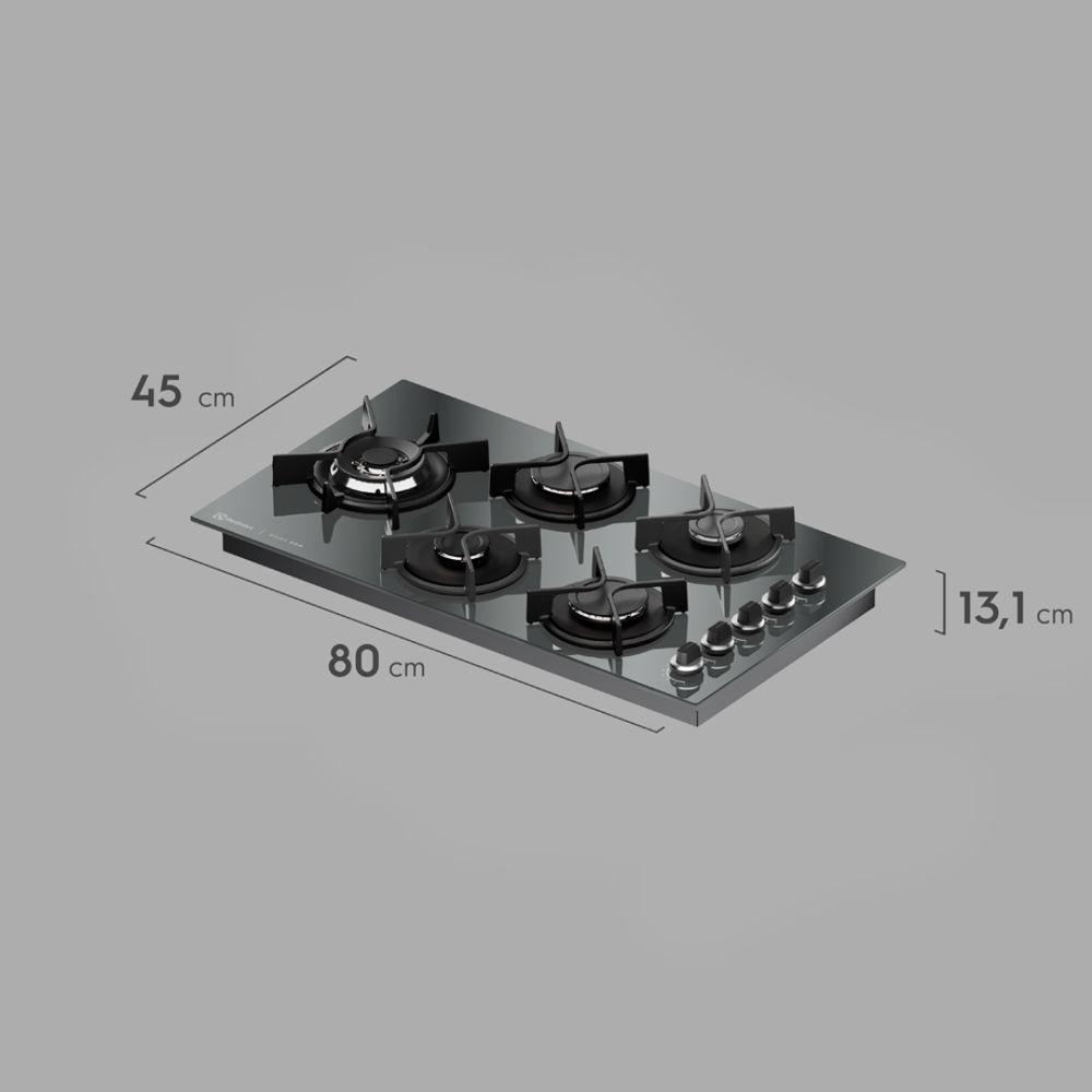 Cooktop 5 Bocas a Gás Electrolux Espelhado Home Pro KE5HP - 4