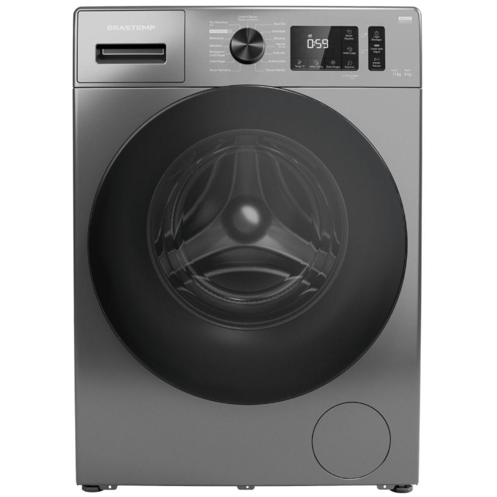 Lava e Seca Brastemp 11Kg Smart Sensor Titanium 110V - 1
