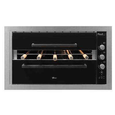 Churrasqueira Fischer 33925 a Gás Embutir Ranch 5 Espetos Inox GLP