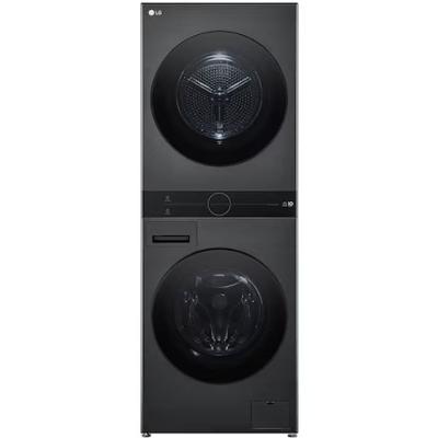 Lavadora e Secadora LG Wash Tower 14Kg Preta Inox 110V WK14BS6