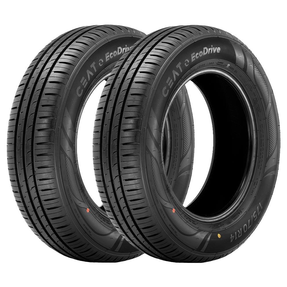 Jogo 2 Pneus Ceat Aro 14 Ecodrive 165/70R14 81T - 1