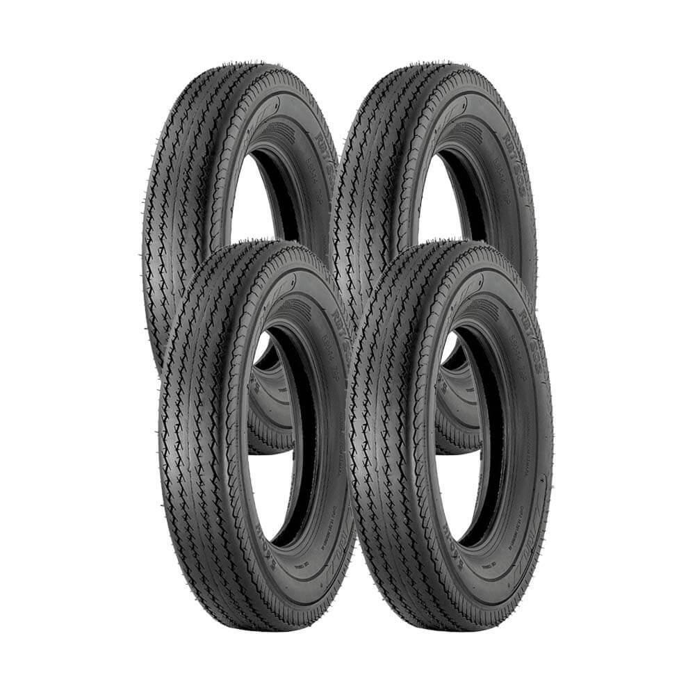 Jogo 4 Pneus Speedmax Aro 14 RBT 202 5.90-14 79P TT - 1