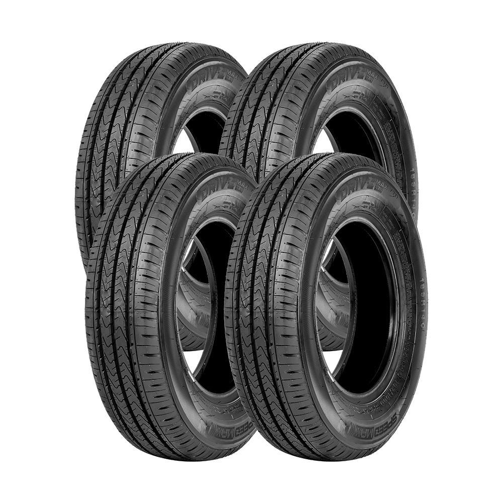 Jogo 4 Pneus Speedmax Aro 14 Drivemax Van V10 185R14C 102/100Q 8 Lonas - 1