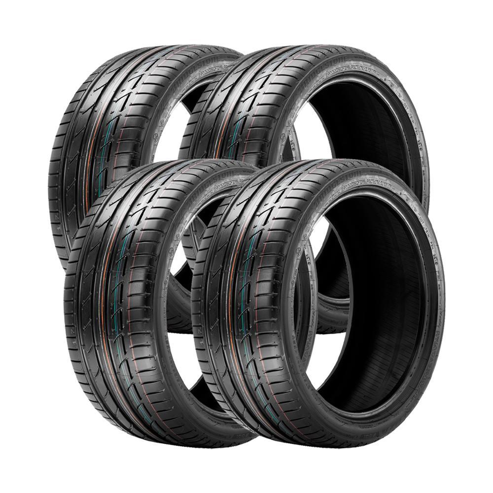 Jogo 4 Pneus Bridgestone Aro 17 Potenza S001 * 255/45R17 98W Run Flat - 1