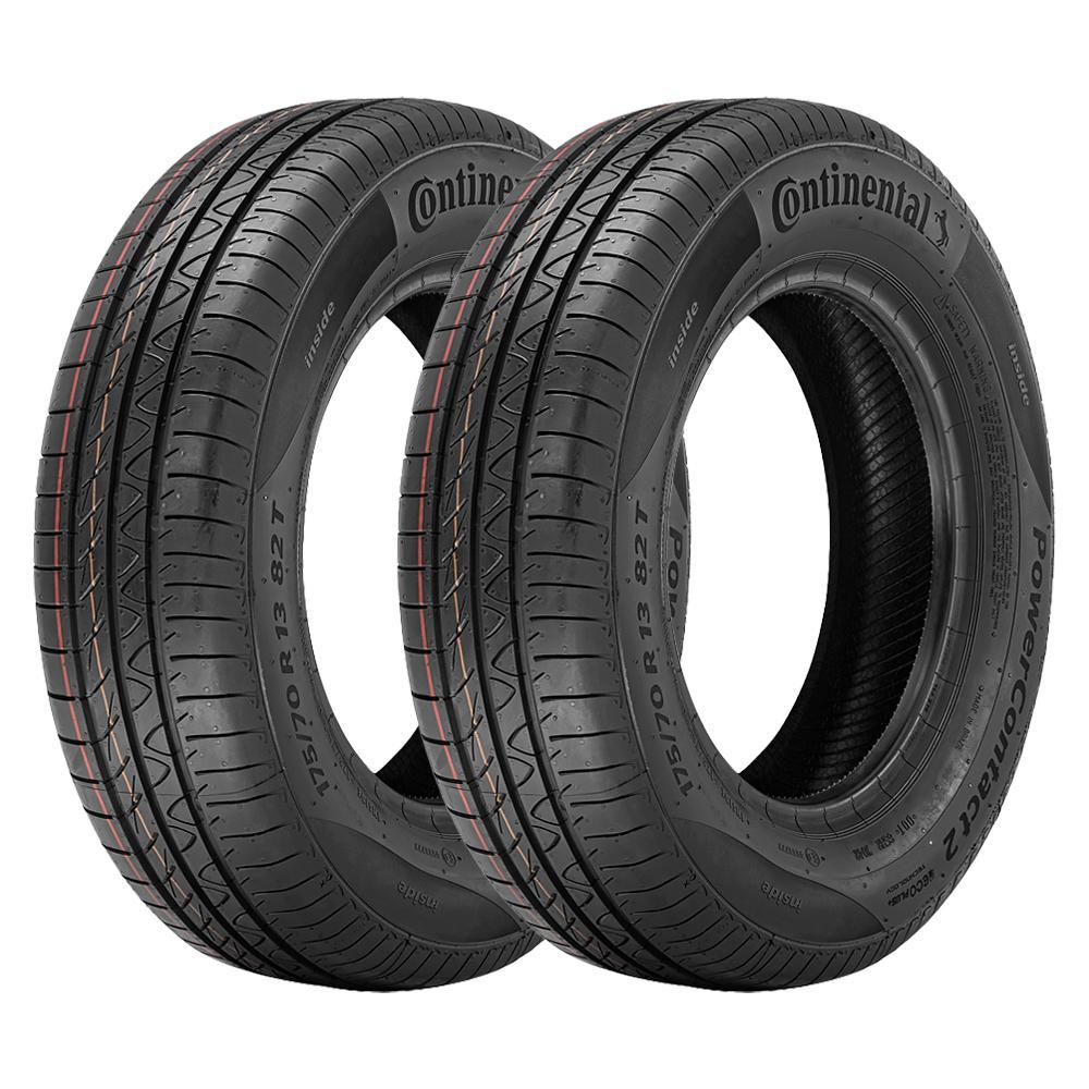 Jogo 2 Pneus Continental Aro 14 Powercontact 2 175/65R14 82T - 1