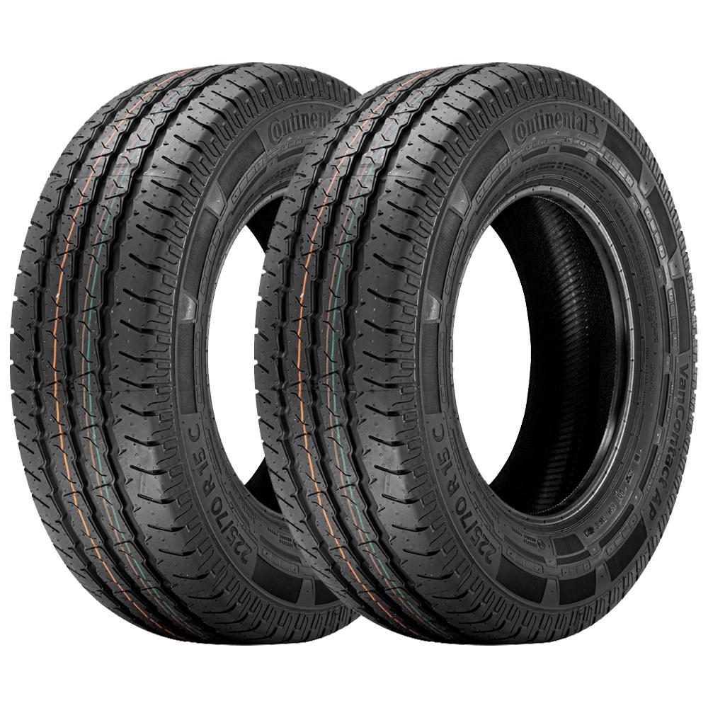 Jogo 2 Pneus Continental Aro 16 VanContact AP 225/75R16C 118/116R 10 Lonas - 1