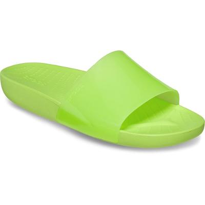 Sandália crocs splash shine slide limeade