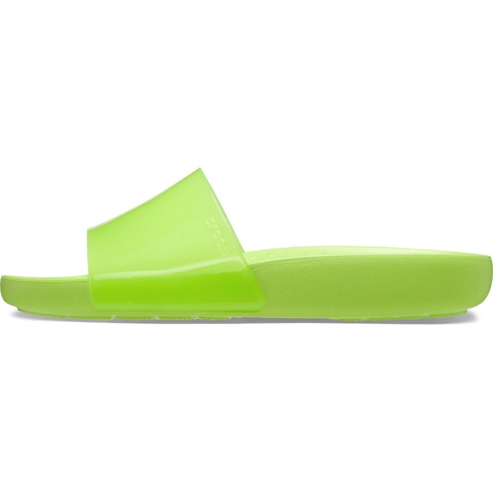 Sandália crocs splash shine slide limeade - 3