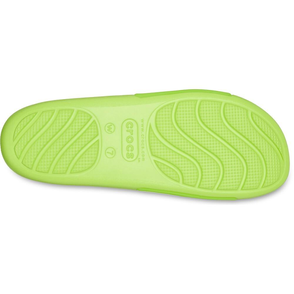 Sandália crocs splash shine slide limeade - 7