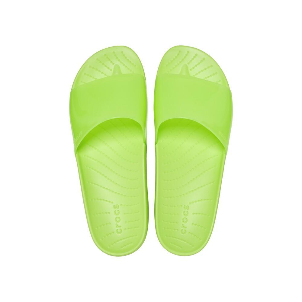 Sandália crocs splash shine slide limeade - 8