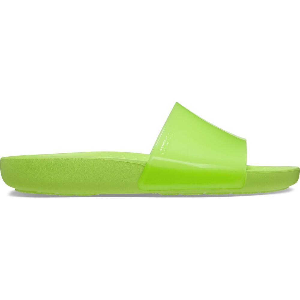 Sandália crocs splash shine slide limeade - 9