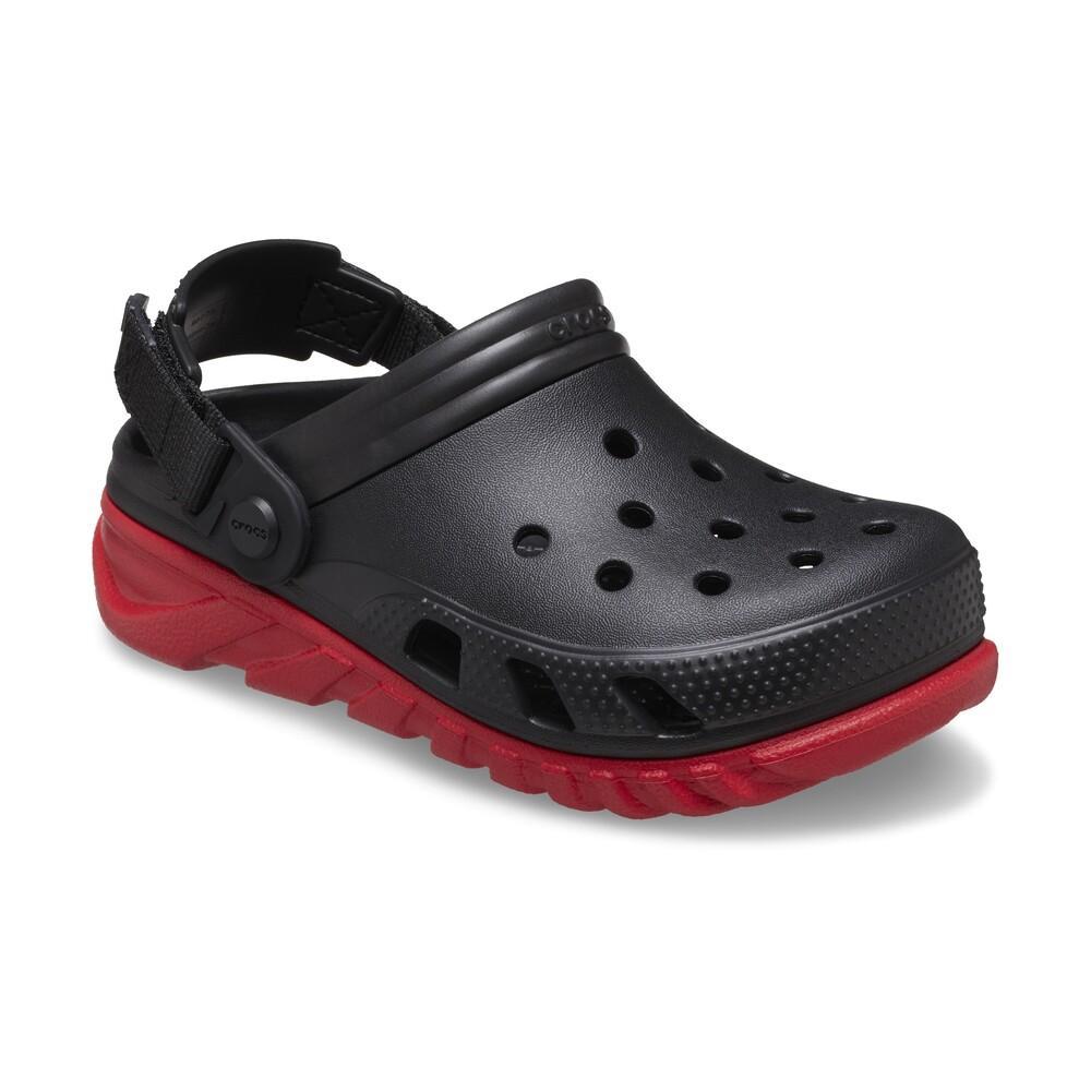 Sandália crocs duet max ii clog t black/varsity red - 2