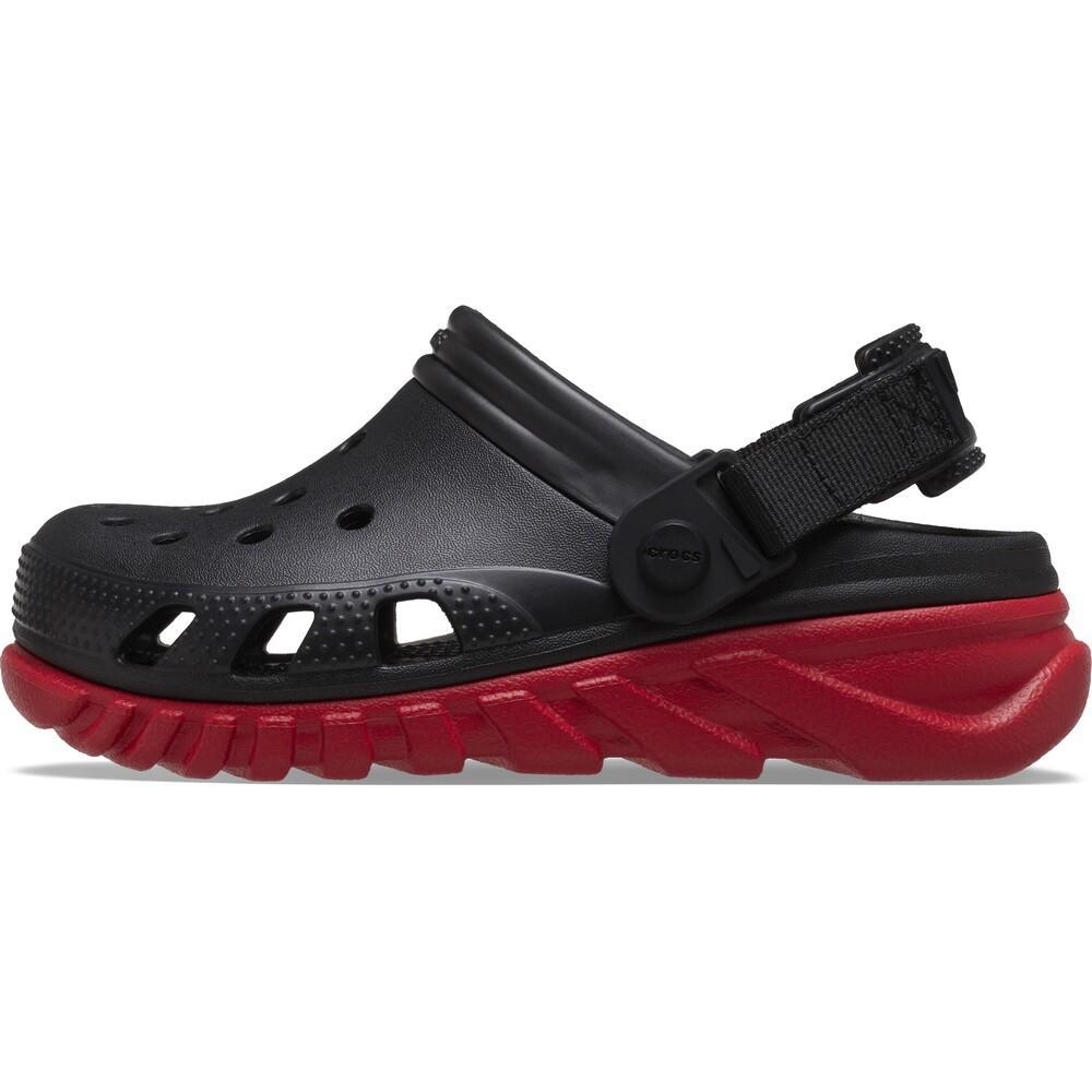 Sandália crocs duet max ii clog t black/varsity red - 3