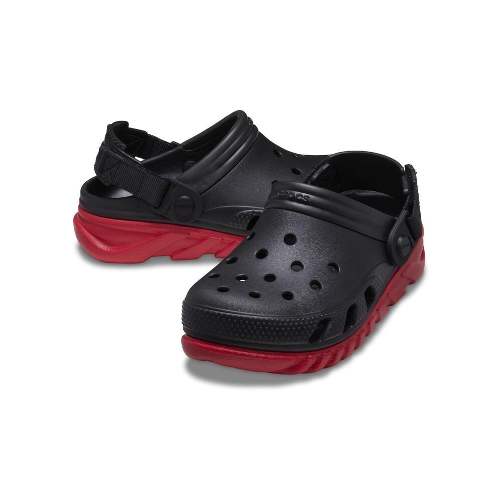Sandália crocs duet max ii clog t black/varsity red - 4