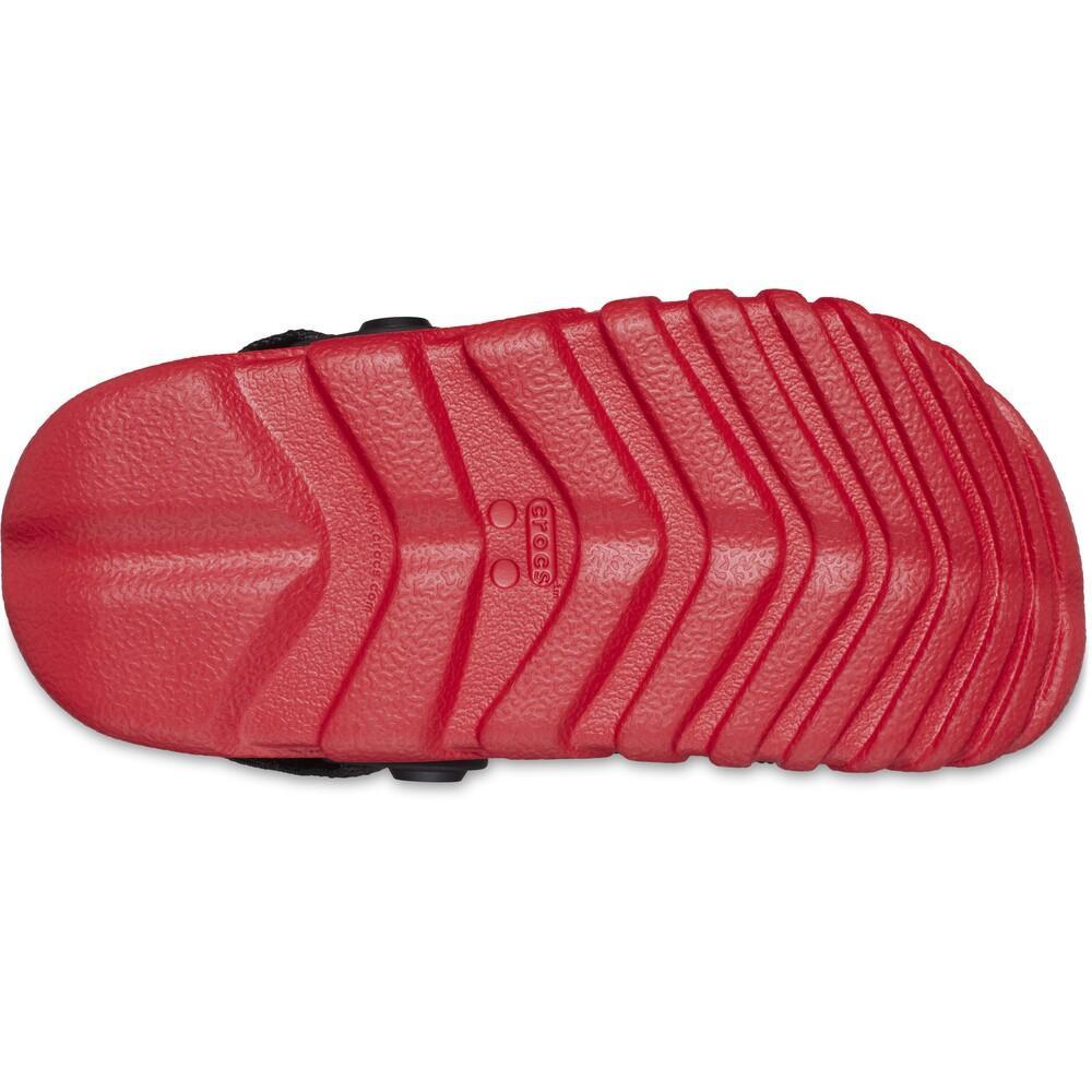 Sandália crocs duet max ii clog t black/varsity red - 6