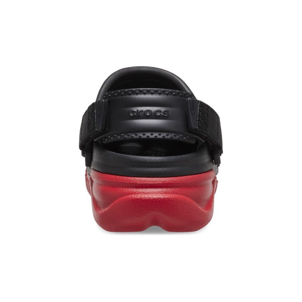 Sandália crocs duet max ii clog t black/varsity red - 7