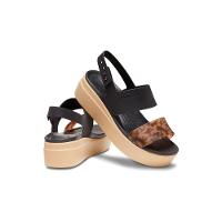 Sandália crocs brooklyn tort low edge black/multi - 7