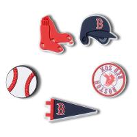 Jibbitz™ mlb boston red sox pack com 5 peças unico - 1