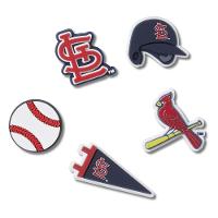 Jibbitz™ mlb st. louis cardinals pack com 5 peças unico - 1