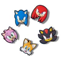Jibbitz™ sonic the hedge hog pack com 5 peças unico - 1