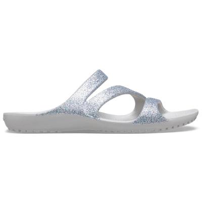 Sandália crocs kadee ii glitter sandal w silver