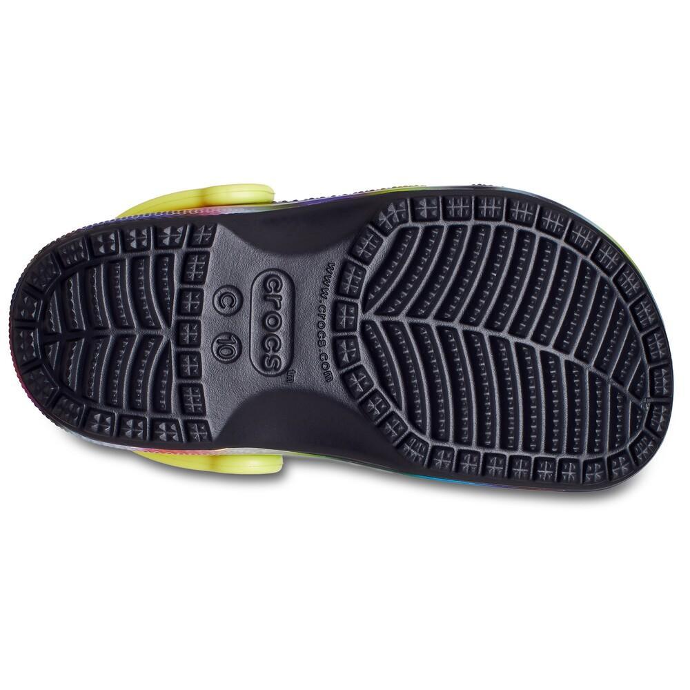 Sandália crocs classic solarized infantil black/multi - 6