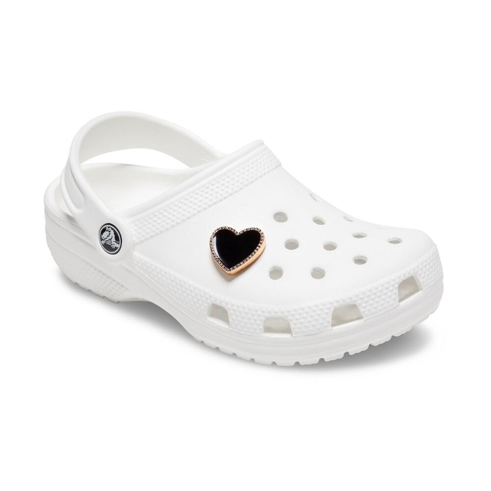 Jibbitz™ coração preto com linha dourada unico unico - 2