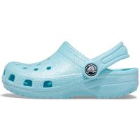 Crocs classic glitter clog infantil ice blue - 3