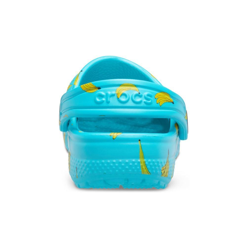 Crocs classic food print infantil digital aqua - 5