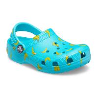 Crocs classic food print infantil digital aqua - 2