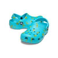 Crocs classic food print infantil digital aqua - 3