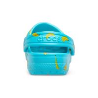 Crocs classic food print infantil digital aqua - 5