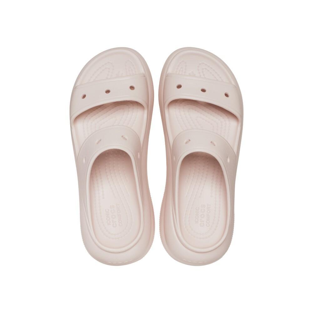 Sandália crocs classic crush platform sandal quartz - 5