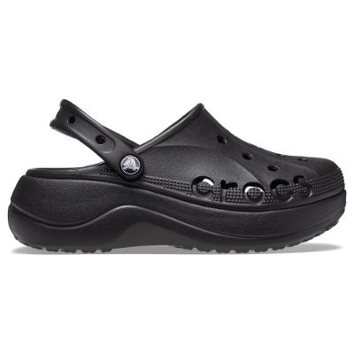 Sandália crocs baya plataform clog black