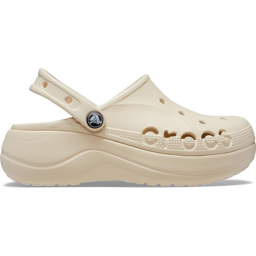 Sandália crocs baya plataform clog winter white - 1