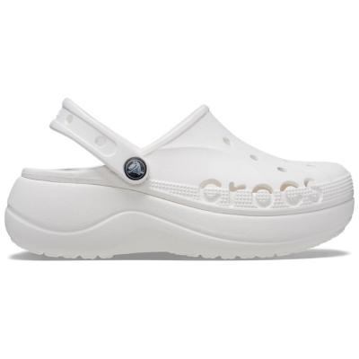 Sandália crocs baya plataform clog white