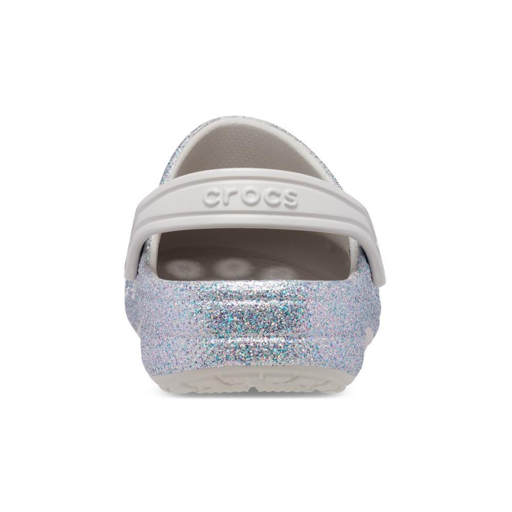 Sandália crocs baya glitter clog  silver - 7