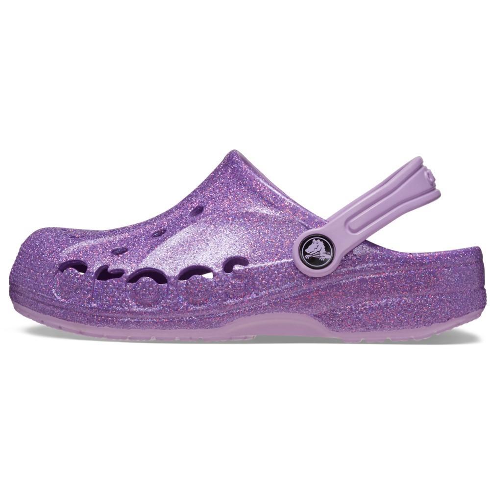 Sandália crocs baya glitter clog  orchid - 3
