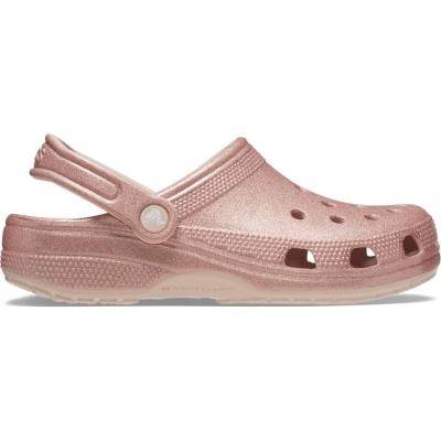 Sandália crocs classic glitter clog quartz glitter