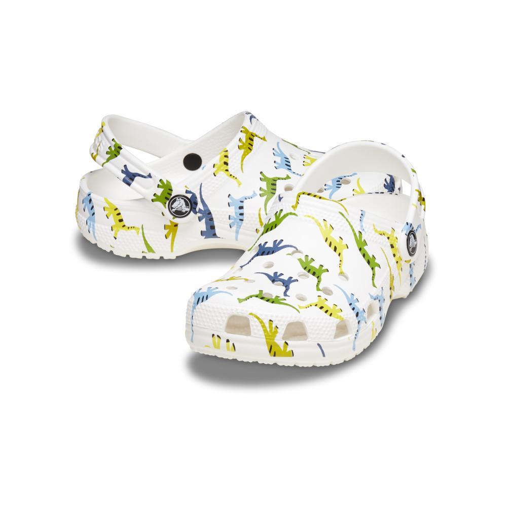 Sandália crocs classic character print clog t dinosaur - 4