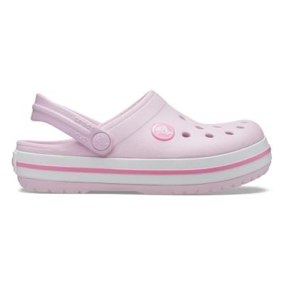 Sandália crocs crocband clog kids ballerina pink
