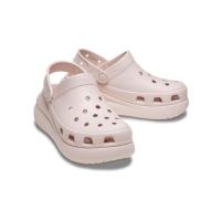 Sandália crocs classic crush platform clog quartz